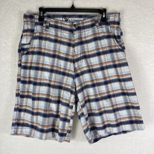 Disney Store Mickey Mouse Plaid Mens Shorts 32 Cotton Bermudas Chino 1990s Y2K